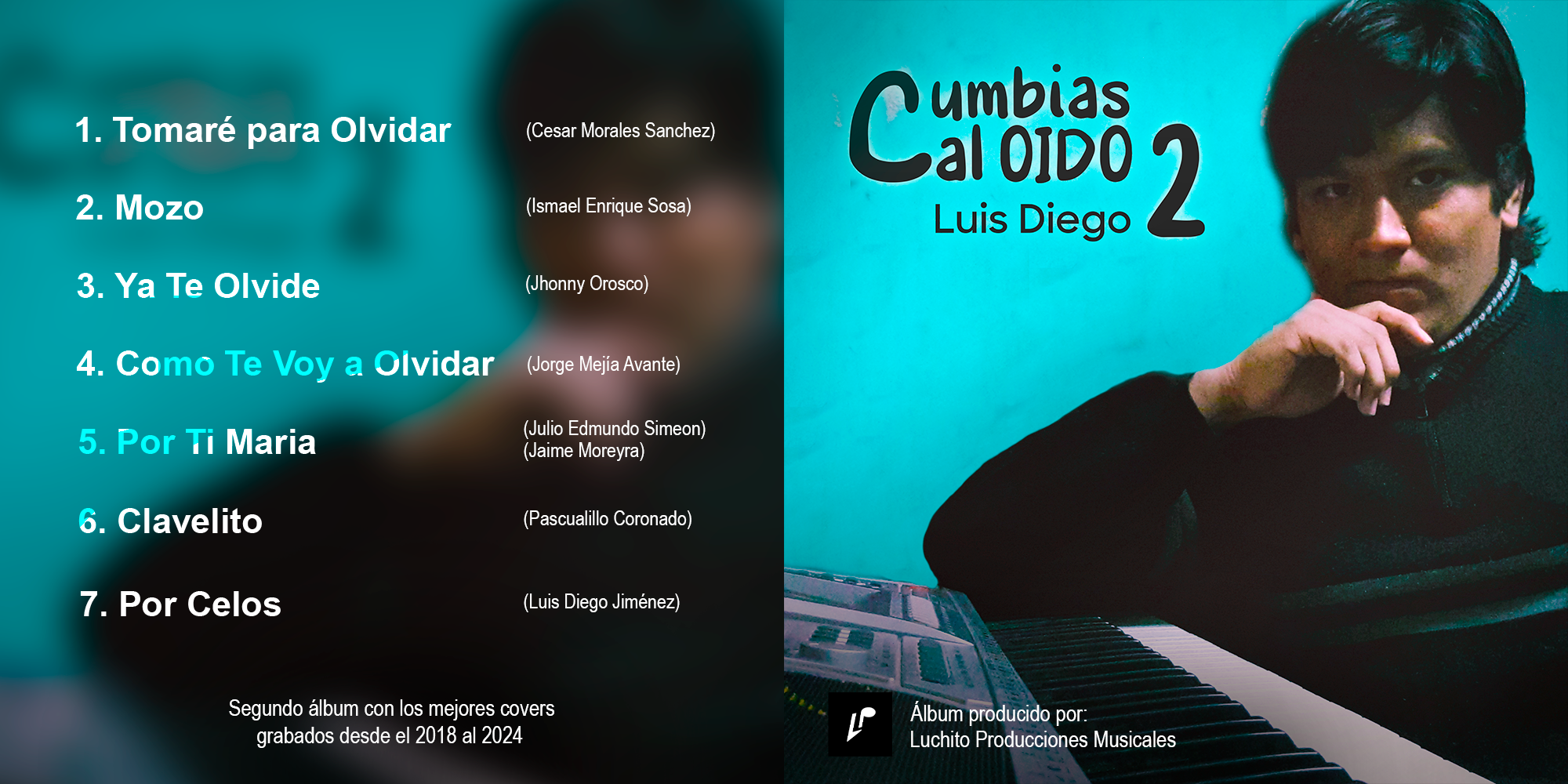 Portada Cumbias al Oído 2, Luis Diego